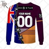 Personalized Nrl Brisbane Broncos Home Jersey Mix Flag Hoodie Cool Dp - demo10