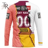 Personalized Nrl Brisbane Broncos Special Mix Jersey Hoodie 3d Beauty Queen - demo10
