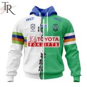 Personalized Nrl Canberra Raiders Home Mix Away Kits Hoodie Cutting Dash - demo10