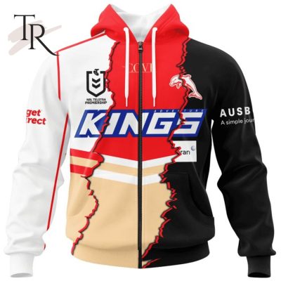Personalized NRL Dolphins Special Mix Jersey Hoodie 3D Personalized NRL Dolphins Special Mix Jersey Hoodie 3D