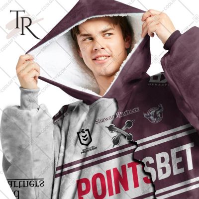 Personalized NRL Manly Warringah Sea Eagles Mix V2 Jersey Oodie, Flanket, Blanket Hoodie, Snuggie Personalized NRL Manly Warringah Sea Eagles Mix V2 Jersey Oodie, Flanket, Blanket Hoodie, Snuggie