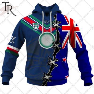 Personalized NRL New Zealand Warriors Home Jersey Mix Flag Hoodie Personalized NRL New Zealand Warriors Home Jersey Mix Flag Hoodie