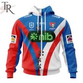 Personalized Nrl Newcastle Knights Home Mix Away Kits Hoodie Stand Easy Bro - demo10