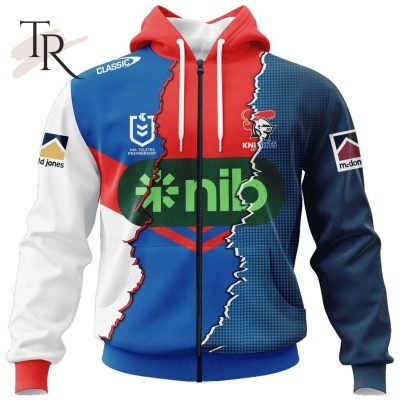 Personalized NRL Newcastle Knights Special Mix Jersey Hoodie 3D Personalized NRL Newcastle Knights Special Mix Jersey Hoodie 3D