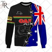 Personalized Nrl Penrith Panthers Home Jersey Mix Flag Hoodie Stand Easy Bro - demo10