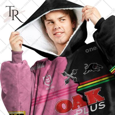 Personalized NRL Penrith Panthers Mix V2 Jersey Oodie, Flanket, Blanket Hoodie, Snuggie Personalized NRL Penrith Panthers Mix V2 Jersey Oodie, Flanket, Blanket Hoodie, Snuggie