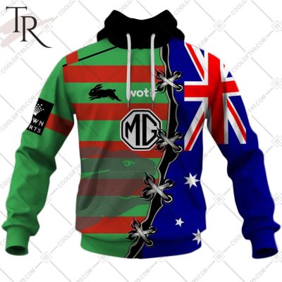 Personalized NRL South Sydney Rabbitohs Home Jersey Mix Flag Hoodie Personalized NRL South Sydney Rabbitohs Home Jersey Mix Flag Hoodie