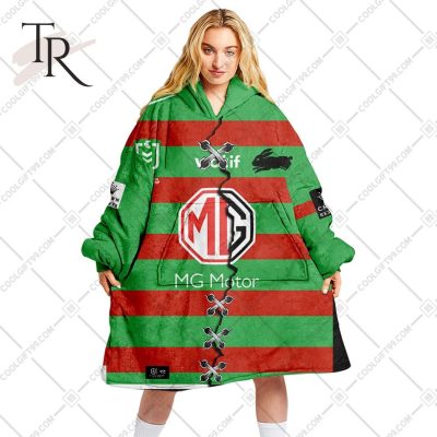 Personalized NRL South Sydney Rabbitohs Mix V2 Jersey Oodie, Flanket, Blanket Hoodie, Snuggie Personalized NRL South Sydney Rabbitohs Mix V2 Jersey Oodie, Flanket, Blanket Hoodie, Snuggie