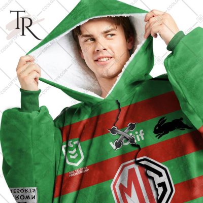 Personalized NRL South Sydney Rabbitohs Mix V2 Jersey Oodie, Flanket, Blanket Hoodie, Snuggie Personalized NRL South Sydney Rabbitohs Mix V2 Jersey Oodie, Flanket, Blanket Hoodie, Snuggie