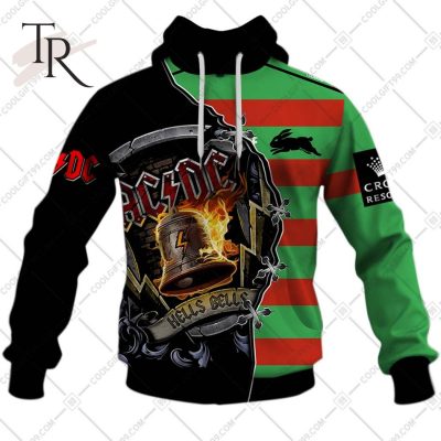 Personalized NRL South Sydney Rabbitohs x AC DC Hoodie 3D