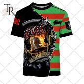 Personalized Nrl South Sydney Rabbitohs X Ac Dc Hoodie 3d Stunning - demo10
