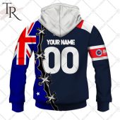 Personalized Nrl Sydney Roosters Home Jersey Mix Flag Hoodie You Look Lazy - demo10
