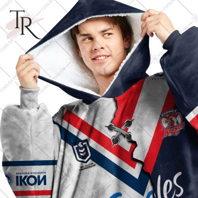 Personalized NRL Sydney Roosters Mix V2 Jersey Oodie, Flanket, Blanket Hoodie, Snuggie Personalized NRL Sydney Roosters Mix V2 Jersey Oodie, Flanket, Blanket Hoodie, Snuggie