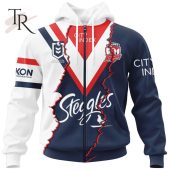 Personalized Nrl Sydney Roosters Special Mix Jersey Hoodie 3d Damn Good - demo10
