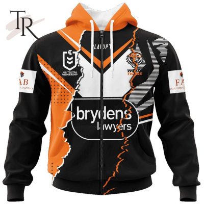 Personalized NRL Wests Tigers Special Mix Jersey Hoodie 3D Personalized NRL Wests Tigers Special Mix Jersey Hoodie 3D
