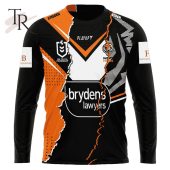 Personalized Nrl Wests Tigers Special Mix Jersey Hoodie 3d Handsome As Usual - demo10