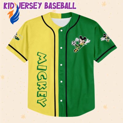 Score Big with Personalized Mickey Soccer Baseball Jersey - Customizable Sports Gear for Fans