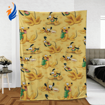 Pluto Mickey Mouse Sherpa Fleece Quilt Blanket BL1709 - Blanket Home Decor Gift