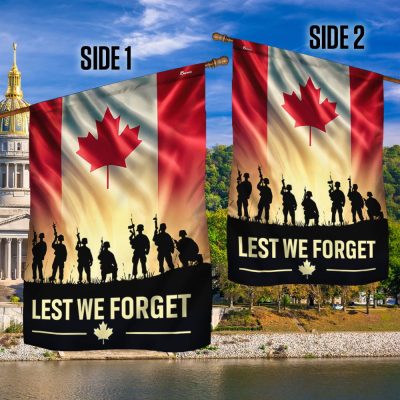 Remembrance Day Canada Lest We Forget Canadian Flag TQN3007F - Flagwix