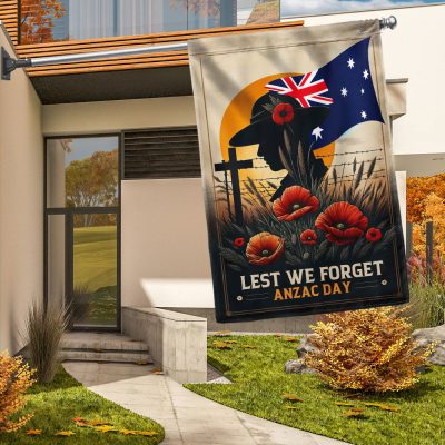 FLAGWIX Anzac Day Australia Lest We Forget Flag TQN2854F - Flagwix FLAGWIX Anzac Day Australia Lest We Forget Flag TQN2854F - Flagwix