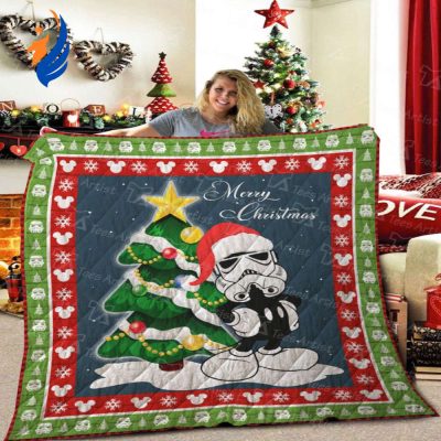 Star Wars and Mickey Mouse Join Forces in Quilt Blanket Soft and Cozy - Blanket Home Decor Gift
