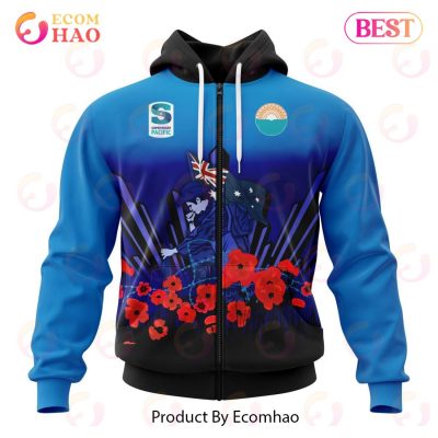 Super Rugby Moana Pasifika Specialized 2022 Anzac Jersey Concepts 3D Hoodie -soulcals