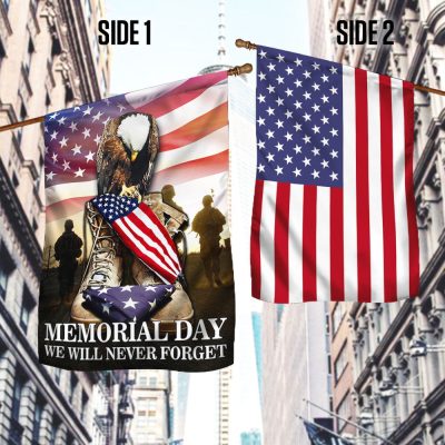 U.S. Veteran Memorial Day. We Will Never Forget American Patriot Flag TPT802F - Flagwix