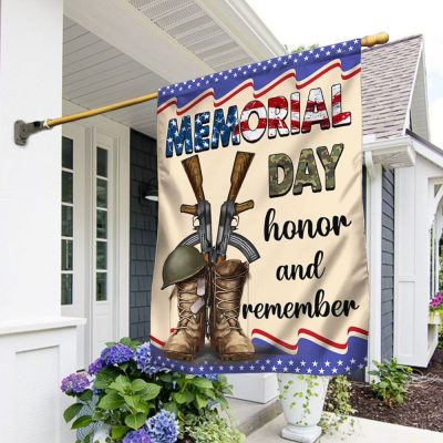 Memorial Day Flag Honor And Remember Patriotic Veterans TQN1014F - Flagwix