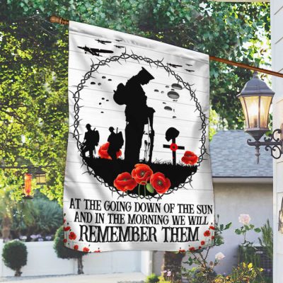 Anzac Day Lest We Forget, Poppy Flower Memorial Veteran Flag TPT1580F - Flagwix Anzac Day Lest We Forget, Poppy Flower Memorial Veteran Flag TPT1580F - Flagwix
