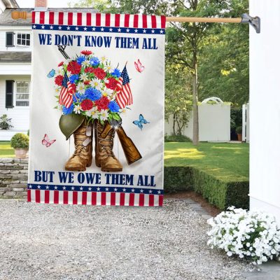 Memorial Day Veteran Flag We Don't Know Them All But We Owe Them All MLN1089F - Flagwix