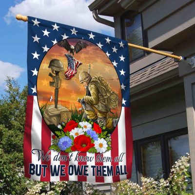 Memorial Day Veteran We Don't Know Them All But We Owe Them All Flag MLN1265F - Flagwix