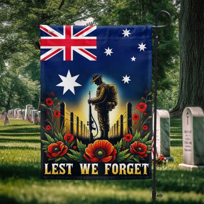 FLAGWIX Australian Veteran Anzac Day Lest We Forget Flag MLN2693F - Flagwix FLAGWIX Australian Veteran Anzac Day Lest We Forget Flag MLN2693F - Flagwix