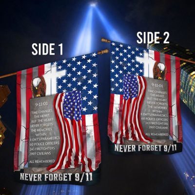 Memorial Day Never Forget 911 Flag September 11 Memorial American Flag TPT1009F - Flagwix