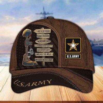 Premium Proudly Served US Veterans Cap, Gifts For US Veterans APHN171211 Army