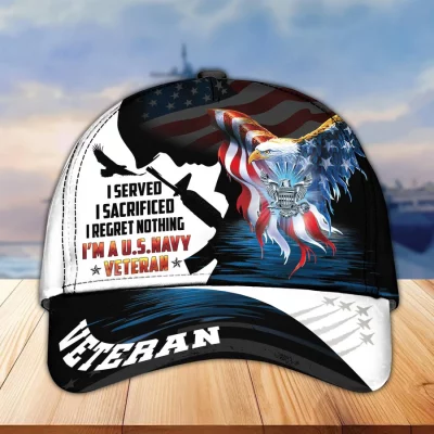 Premium US Veterans Cap BPVC140301 Navy