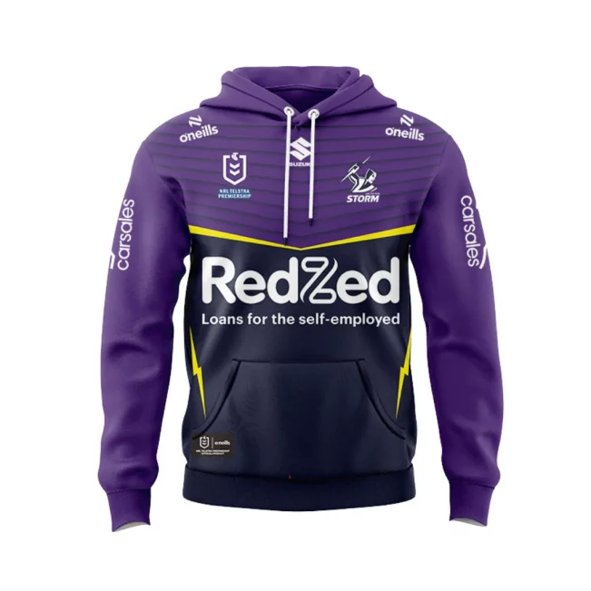 Personalized Melbourne Storm 2025 Home Jersey Hoodie T-shirt Polo Singlet