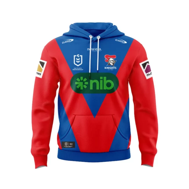 Personalized Newcastle Knights 2025 Home Jersey Hoodie T-shirt Polo Singlet