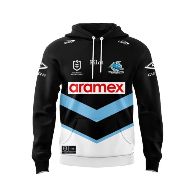 Personalized Cronulla Sutherland Sharks 2025 Away Jersey Hoodie T-shirt Polo Singlet