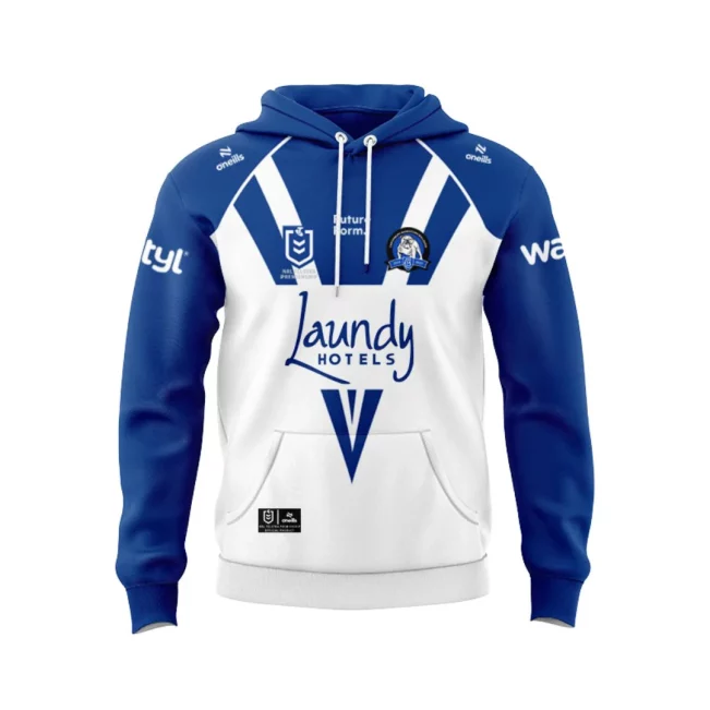 Personalized Canterbury Bankstown Bulldogs 2025 Home Jersey Hoodie T-shirt Polo Singlet