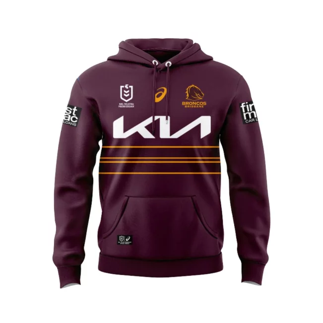 Personalized Brisbane Broncos 2025 Home Jersey Hoodie Tshirt Polo Singlet