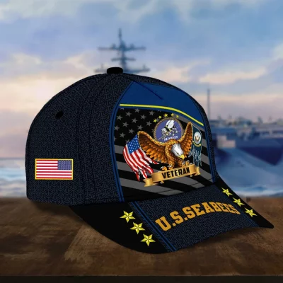 Premium Eagle US Veterans Cap APVC200703 Seabees