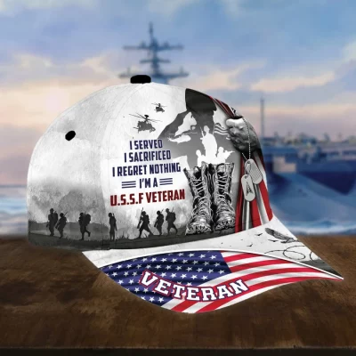 Premium I Served I Sacrificed I Regret Nothing I Am A US Veteran Cap APVC030403 Space Force