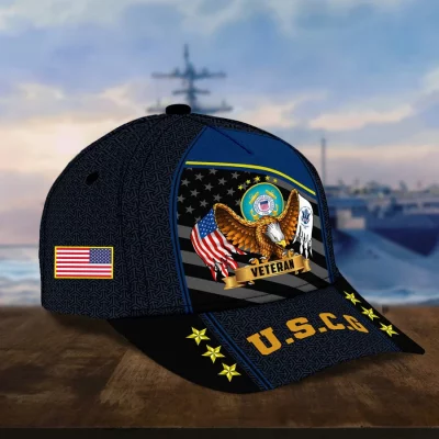 Premium Eagle US Veterans Cap APVC200703 Coast Guard