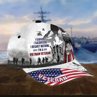 Premium I Served I Sacrificed I Regret Nothing I Am A US Veteran Cap APVC030403 VietNam Veteran