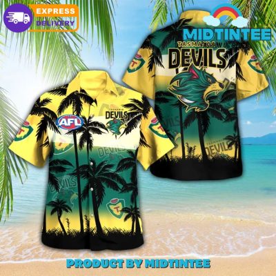 AFL Tasmania Devils FC Hawaiian Shirt