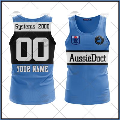 Personalized Cronulla Sharks 1988 ARL/NRL Retro Heritage Vintage Tank Top For Men Women - OldSchoolThings - Personalize Your Own New & Retro Sports Jerseys, Hoodies, T Shirts