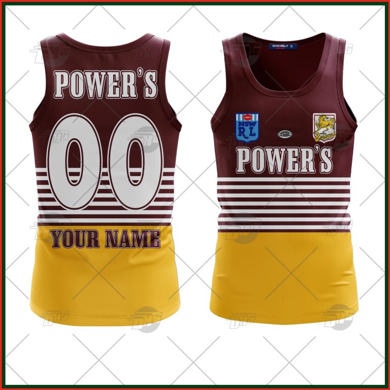 Personalize BRISBANE BRONCOS NRL 1992 RETRO Tank Top - OldSchoolThings - Personalize Your Own New & Retro Sports Jerseys, Hoodies, T Shirts