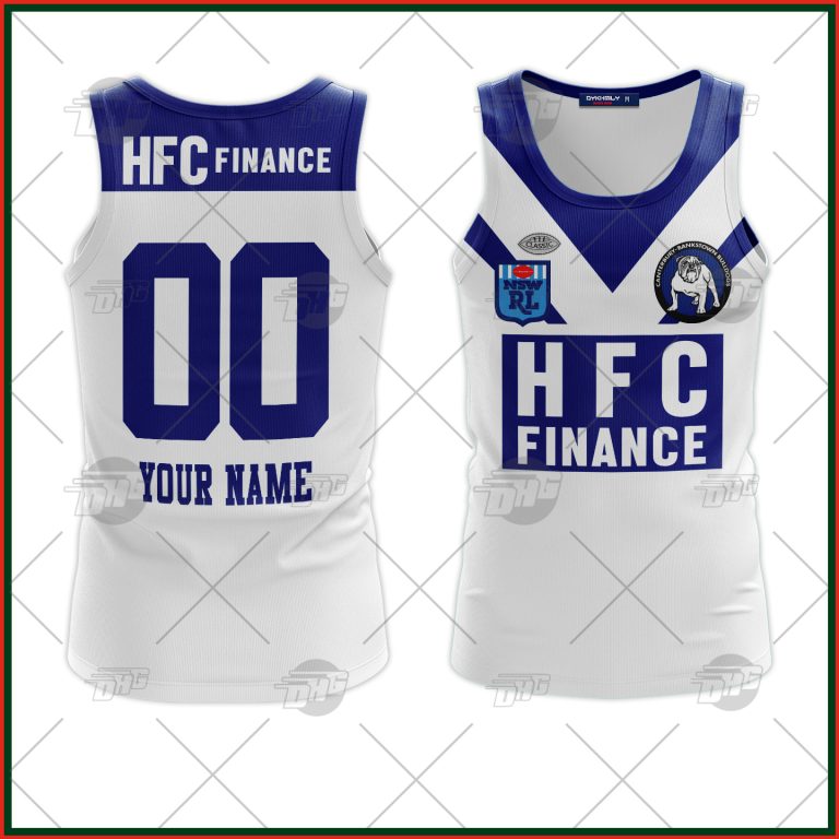 Personalized Canterbury Bankstown Bulldogs HFC 1985 ARL/NRL Vintage Retro Tank Top For Men Women - OldSchoolThings - Personalize Your Own New & Retro Sports Jerseys, Hoodies, T Shirts