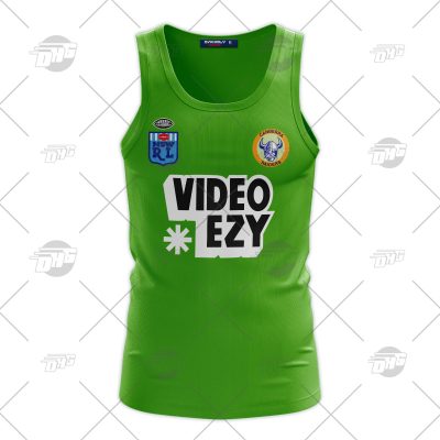 Personalized Canberra Raiders 1990 Video Ezy ARL/NRL Vintage Retro Heritage Tank Top For Men Women - OldSchoolThings - Personalize Your Own New & Retro Sports Jerseys, Hoodies, T Shirts