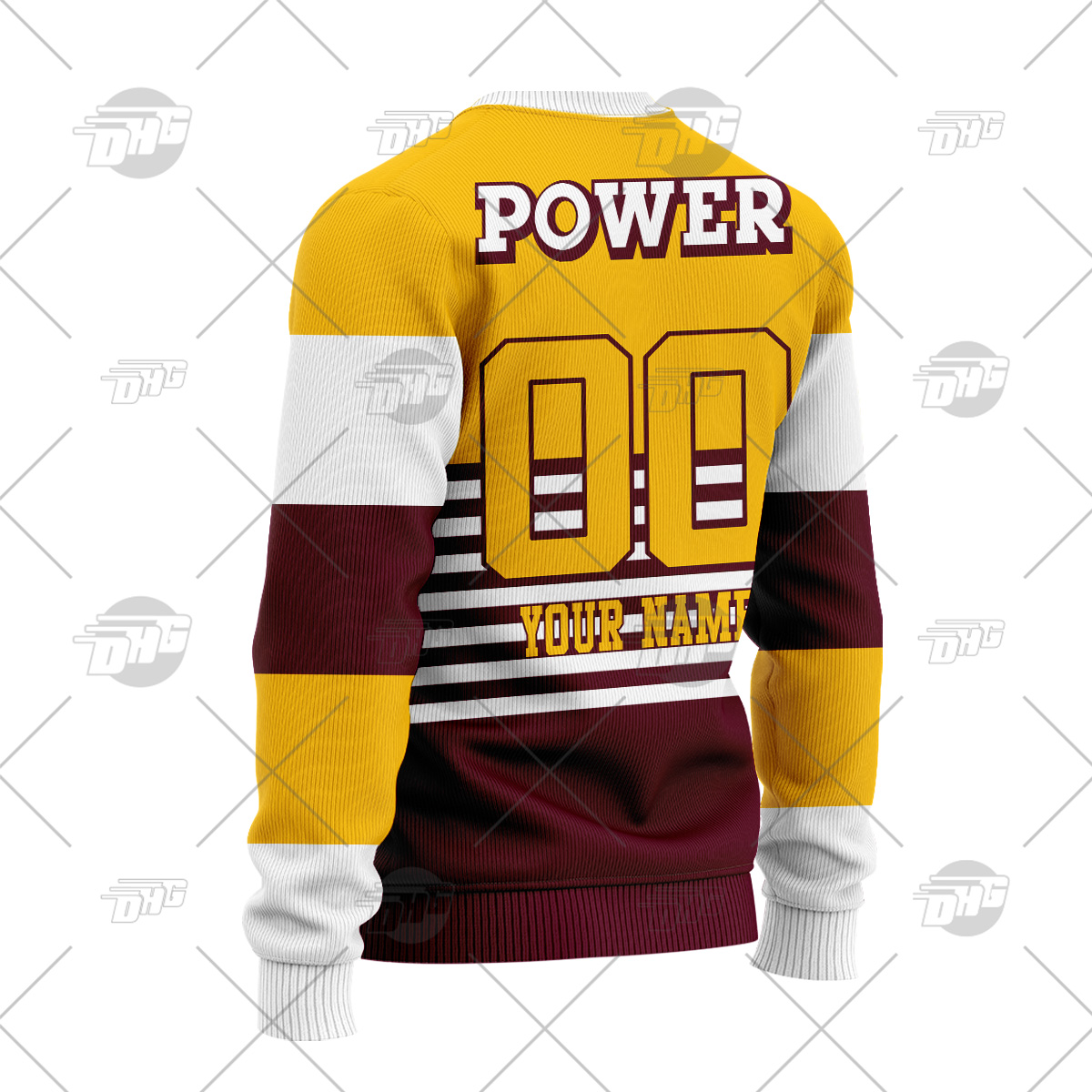 Personalized Brisbane Broncos 1988 ARL/NRL Vintage Retro Heritage Wool Ugly Sweater For Men Women - OldSchoolThings - Personalize Your Own New & Retro Sports Jerseys, Hoodies, T Shirts